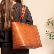 Ferrera Full-Grain Leather Tote Bag för Dam – alternate product view 2