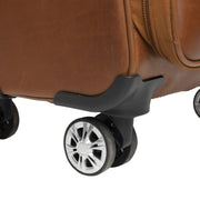 Close-Up Detail of Classic Collar &amp; Heavy-Duty Zipper Hardware on Leather Trolley Key Largo för Dam