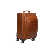 Leather Trolley Key Largo för Dam - Lateral Side Profile View Showing Sleeve Cut &amp; Athletic Taper Fit