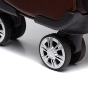 Styled Fit Perspective of Leather Trolley San Marino för Dam on Model - Natural Daylight Drape