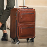 Classic 100% Full-Grain leather Goods - Back View Showing Tailored Shoulder Fit &amp; Clean Hemline
