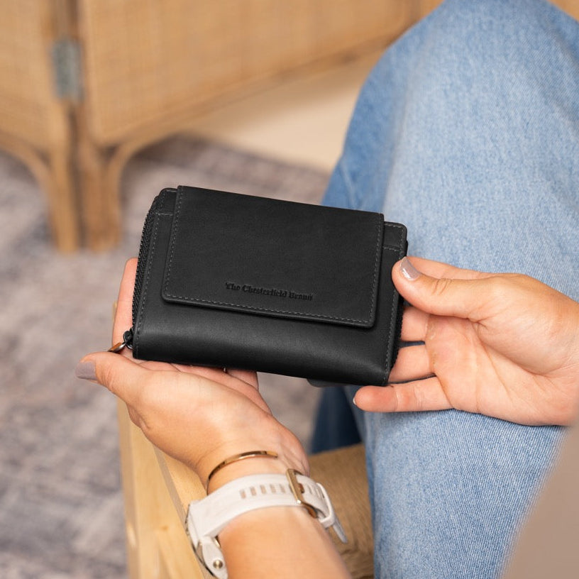 Ascot Full-Grain Leather Wallet för Dam