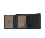 
Classic 100% Full-Grain leather Wallet - Bakifrån med förstärkta läderremmar och sömmar