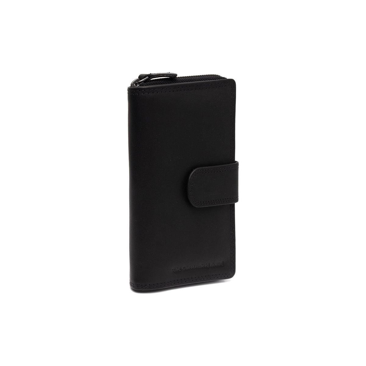 Charlotte Full-Grain Leather Wallet för Dam in Classic 100% Full-Grain Leather - Full Exterior Front Profile View | Buy Online
