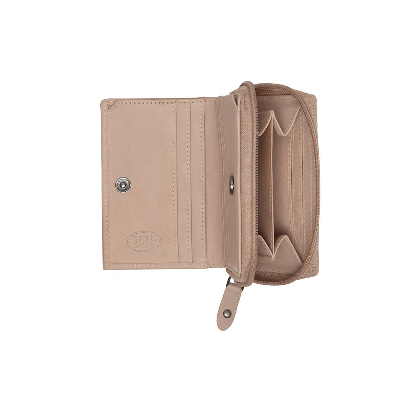 Floren Full-Grain Leather Wallet för Dam