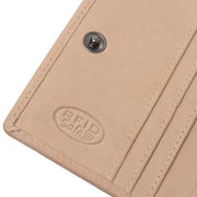 Floren Fullnarvsläder Wallet - Structured Side Profile Showing Gusset Depth &amp; Expansion Capacity