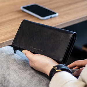 Hampton Full-Grain Leather Wallet för Dam
