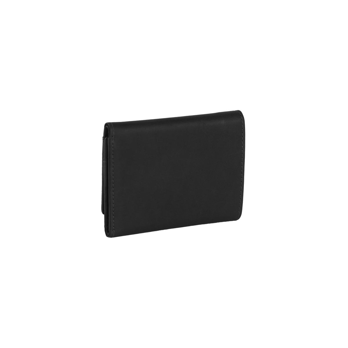 Hartfort Full-Grain Leather Wallet för Dam - Structured Side Profile Showing Gusset Depth &amp; Expansion Capacity