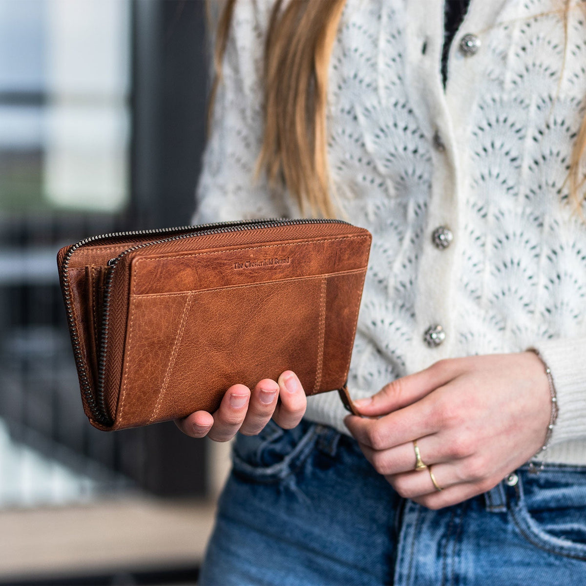 Havana Full-Grain Leather Wallet för Dam – alternate product view 2