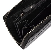 
Classic 100% Full-Grain leather Wallet - Bakifrån med förstärkta läderremmar och sömmar