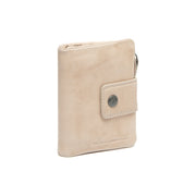Mavona Full-Grain Leather Wallet för Dam in Classic 100% Full-Grain Leather - Full Exterior Front Profile View | Buy Online