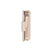 Mavona Full-Grain Leather Wallet för Dam - Structured Side Profile Showing Gusset Depth &amp; Expansion Capacity