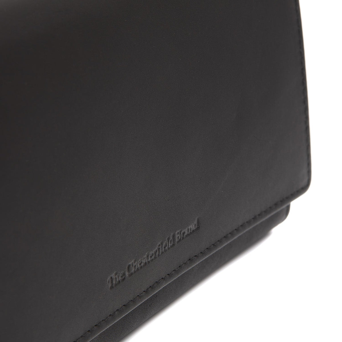 Solid Antique Brass Hardware &amp; Heavy-Duty Dual Zipper Detail on Mirthe Full-Grain Leather Wallet för Dam