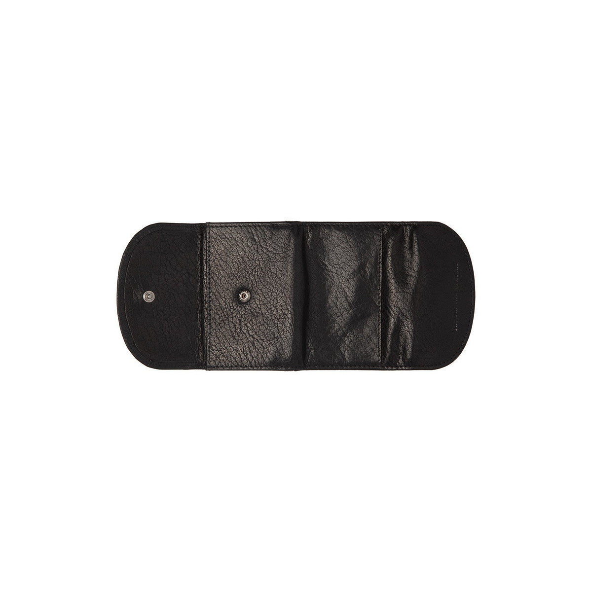 Solid Antique Brass Hardware &amp; Heavy-Duty Dual Zipper Detail on Newton Full-Grain Leather Wallet för Dam
