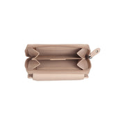 Orveta Full-Grain Leather Wallet för Dam - Structured Side Profile Showing Gusset Depth &amp; Expansion Capacity