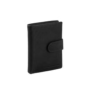 Ruby Full-Grain Leather Wallet för Dam in Classic 100% Full-Grain Leather - Full Exterior Front Profile View | Buy Online