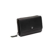 Salviano Full-Grain Leather Wallet för Dam in Classic 100% Full-Grain Leather - Full Exterior Front Profile View | Buy Online