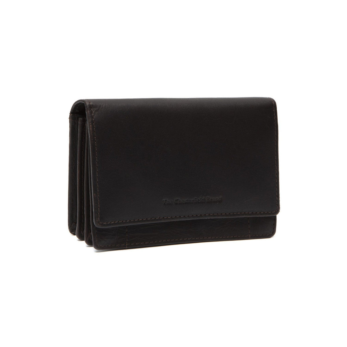 Salzburg Full-Grain Leather Wallet för Dam in Classic 100% Full-Grain Leather - Full Exterior Front Profile View | Buy Online