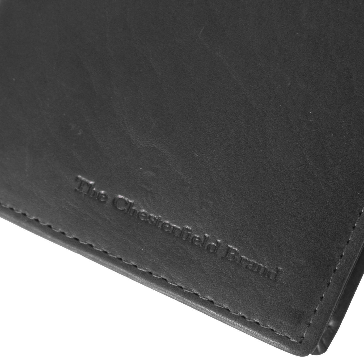 Solid Antique Brass Hardware &amp; Heavy-Duty Dual Zipper Detail on Siem Full-Grain Leather Wallet för Dam