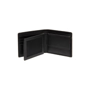 Solid Antique Brass Hardware &amp; Heavy-Duty Dual Zipper Detail on Stephens Full-Grain Leather Wallet för Herr