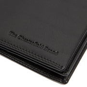 Solid Antique Brass Hardware &amp; Heavy-Duty Dual Zipper Detail on Vincent Full-Grain Leather Wallet för Herr