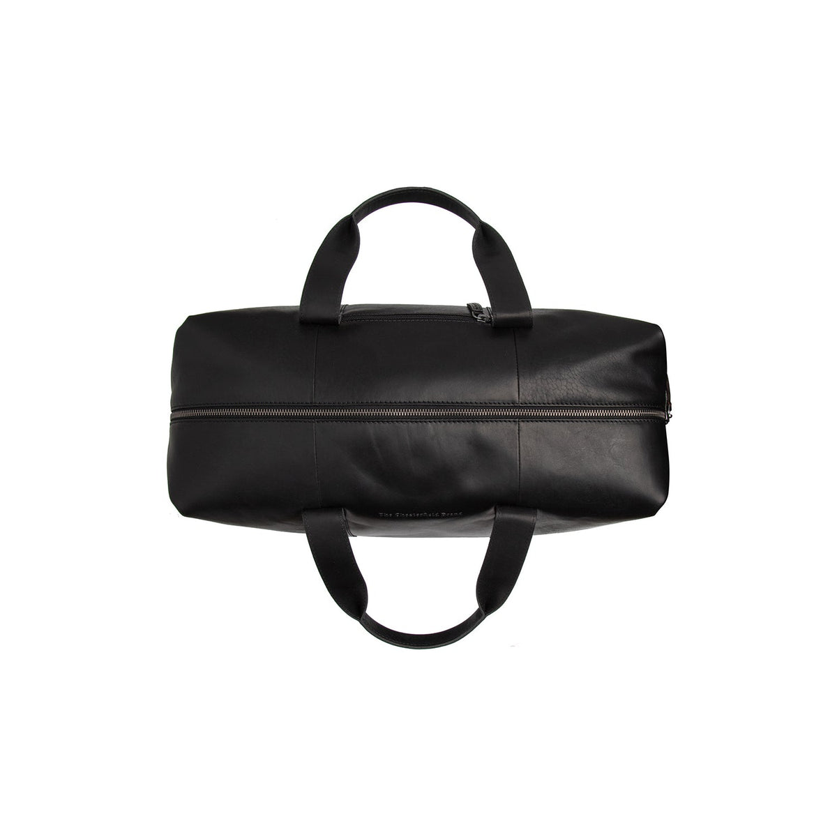 Solid Antique Brass Hardware &amp; Heavy-Duty Dual Zipper Detail on Conor Full-Grain Leather Weekender Bag för Dam