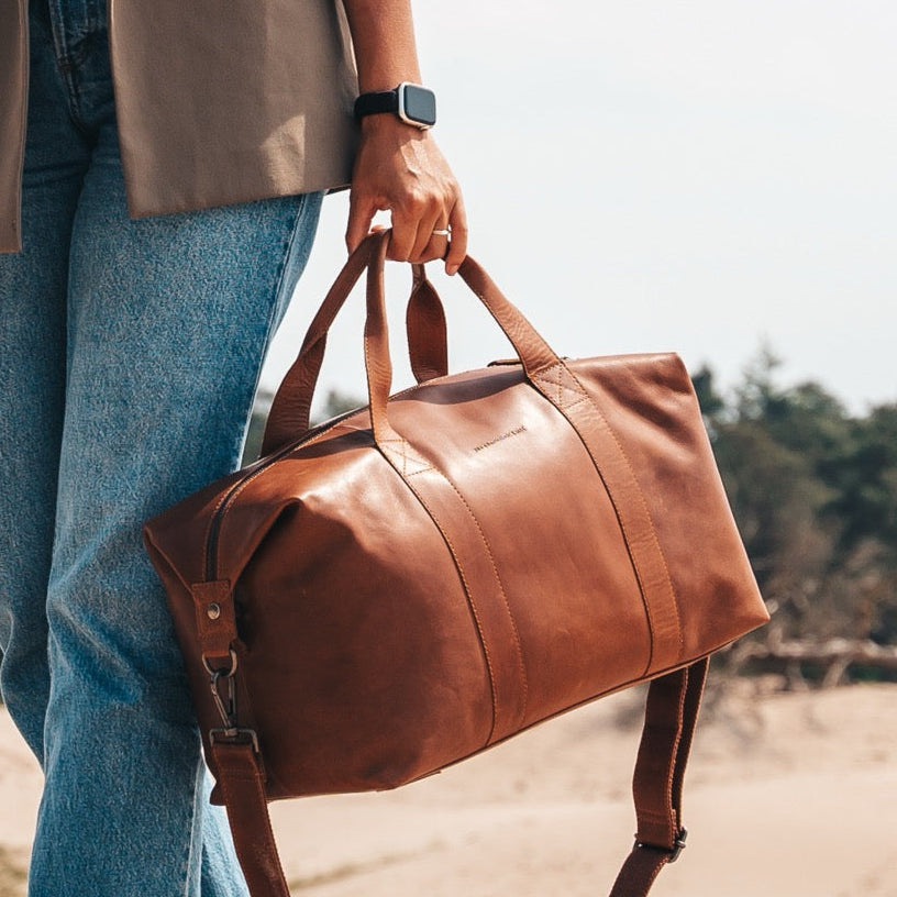 Conor Full-Grain Leather Weekender Bag för Dam – alternate product view 2
