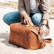 Conor Full-Grain Leather Weekender Bag för Dam – alternate product view 3