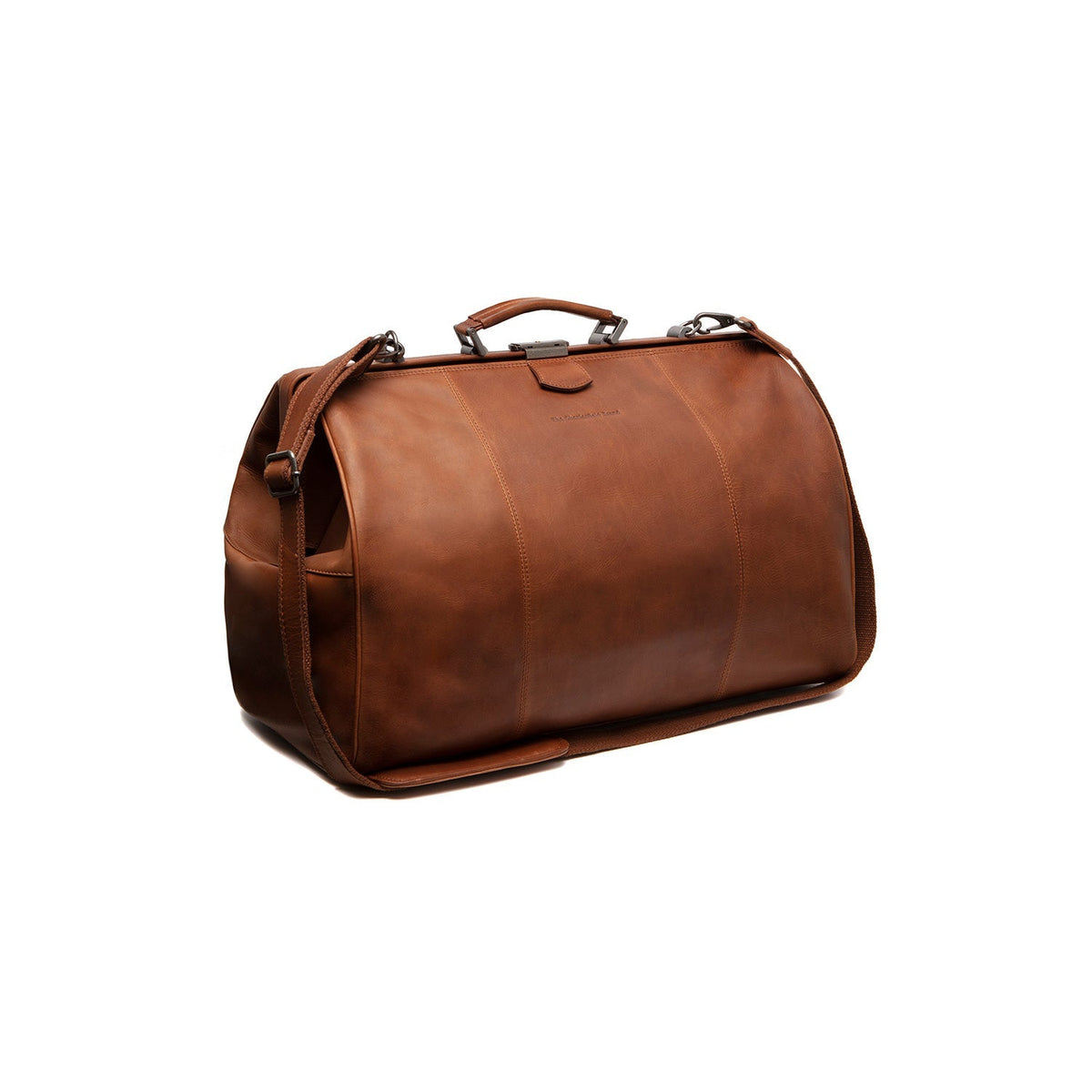 Corfu Full-Grain Leather Weekender Bag för Dam in Classic 100% Full-Grain Leather - Full Exterior Front Profile View | Buy Online
