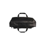Lazio Full-Grain Leather Weekender Bag för Dam - Structured Side Profile Showing Gusset Depth &amp; Expansion Capacity
