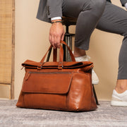 Lazio Full-Grain Leather Weekender Bag för Dam – alternate product view 3
