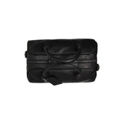 Liam Full-Grain Leather Weekender Bag för Dam - Structured Side Profile Showing Gusset Depth &amp; Expansion Capacity