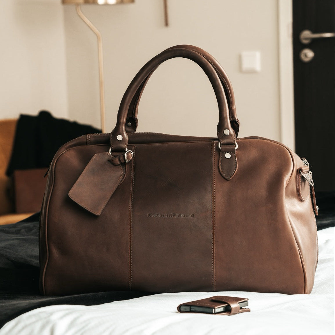 Liam Full-Grain Leather Weekender Bag för Dam – alternate product view 2