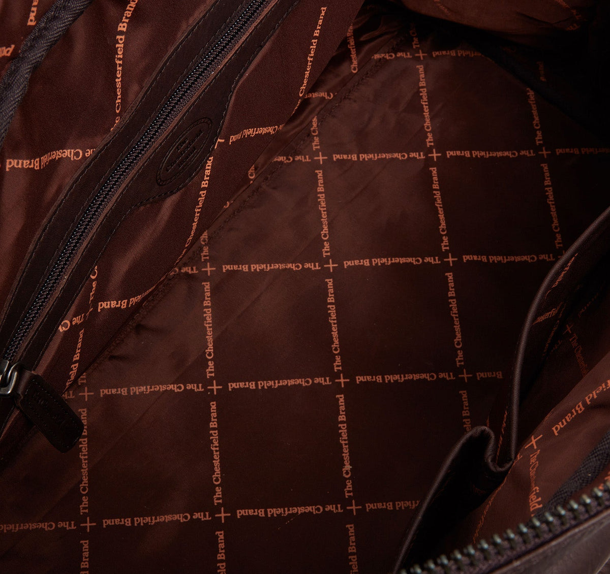 
Brown Leather Weekender Bag Perth, detail view 3