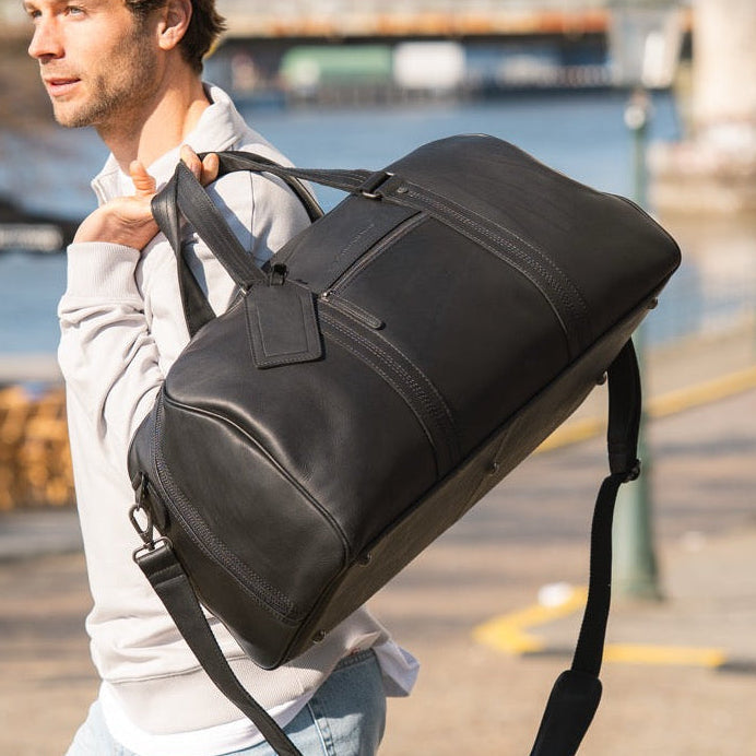 Rivaro Full-Grain Leather Weekender Bag för Dam