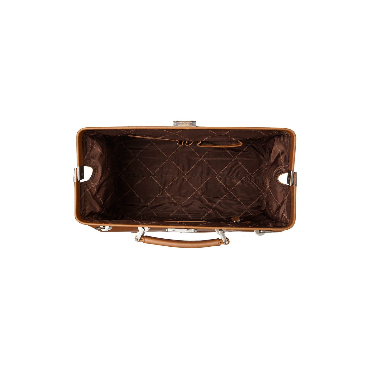Solid Antique Brass Hardware &amp; Heavy-Duty Dual Zipper Detail on Texel Full-Grain Leather Weekender Bag för Dam