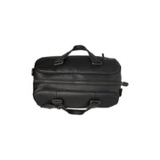 Solid Antique Brass Hardware &amp; Heavy-Duty Dual Zipper Detail on Volenza Full-Grain Leather Weekender Bag för Dam