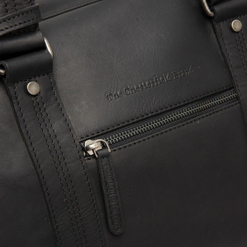 Volenza Full-Grain Leather Weekender Bag för Dam