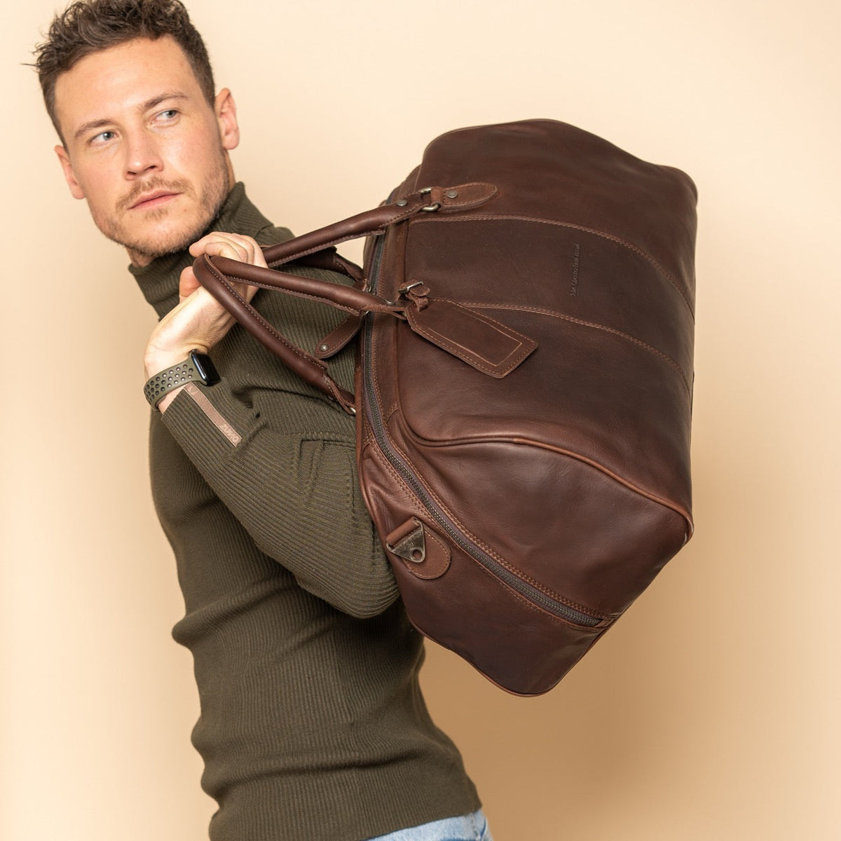 William Full-Grain Leather Weekender Bag för Dam – alternate product view 3