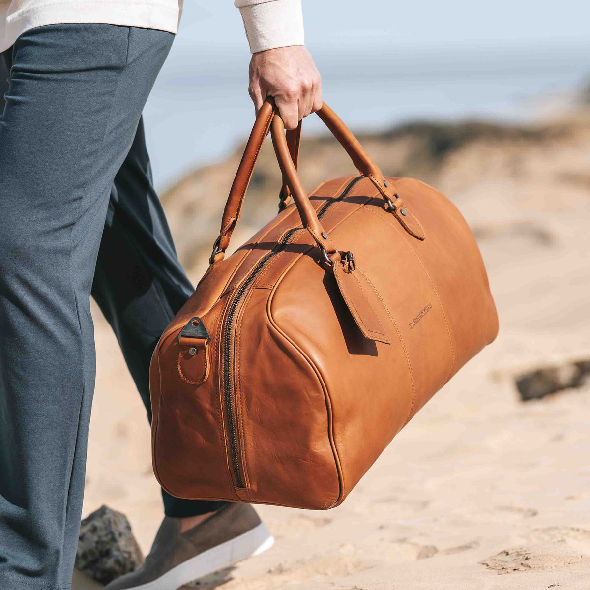 William Full-Grain Leather Weekender Bag för Dam – alternate product view 2