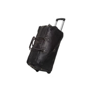 
Leather Weekender Trolley Jayven i klassiskt 100% fullnarvsläder - Full Exterior Framifrån med skräddarsydd silhuett | Handla online