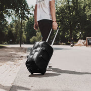 
Classic 100% Full-Grain Leather Duffle Bag - Bakifrån med förstärkta läderremmar och sömmar