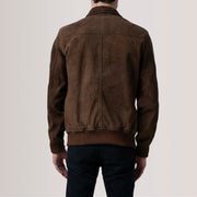 
Lester Brun Suede Bomberjacka i Läder för Herr – alternate product view 5