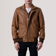 
Lester Brun Suede Bomberjacka i Läder för Herr – alternate product view 4