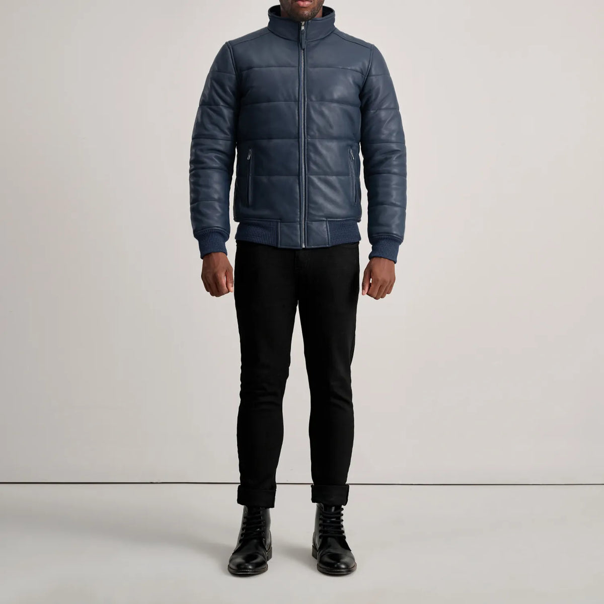 Lucas Bomberjacka i Läder för Herr – alternate product view 3