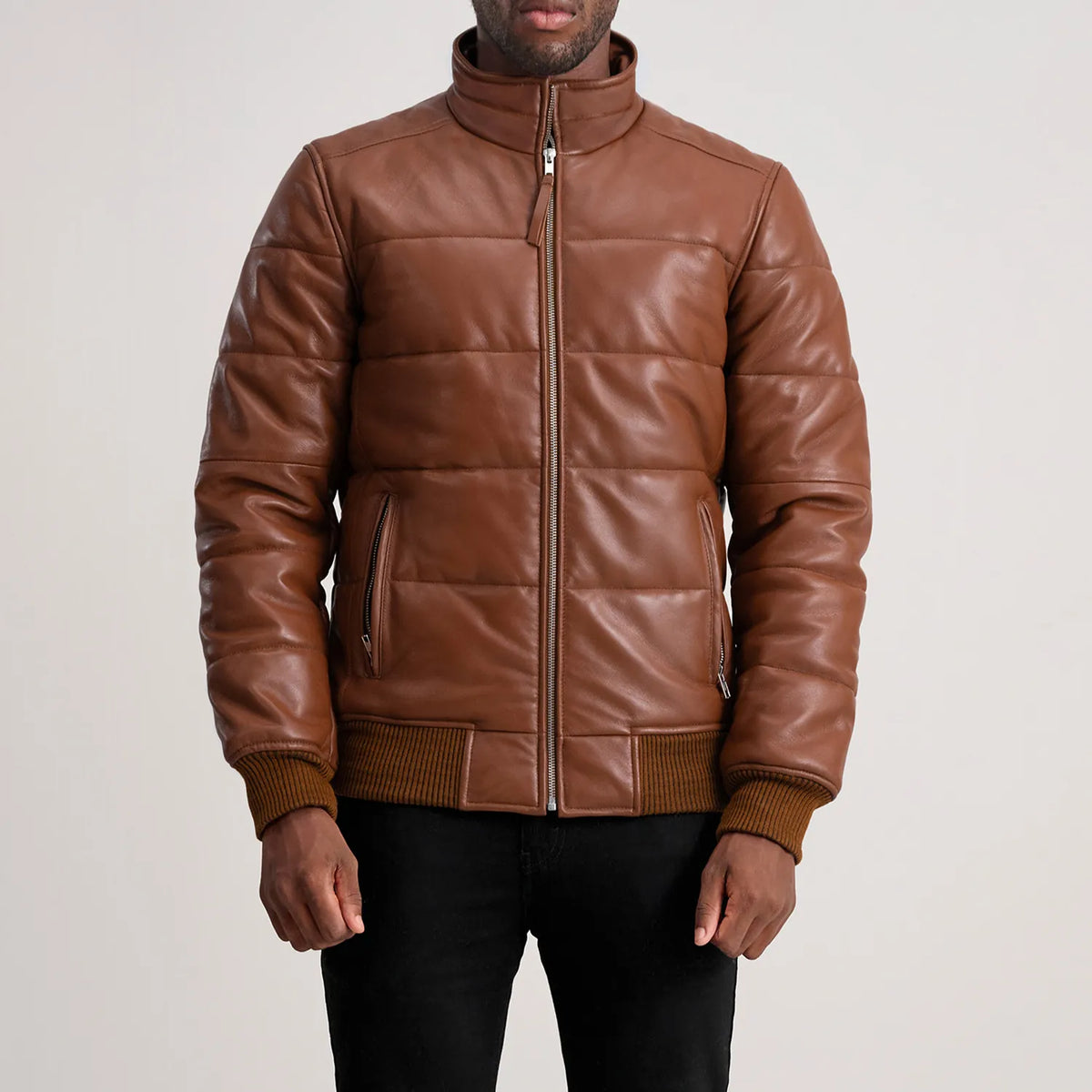 Lucas Bomberjacka i Läder för Herr – alternate product view 4