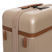 Tailored Rib Cuffs &amp; Hem Craftsmanship Construction Detail on Medium Suitcase Zuna för Dam