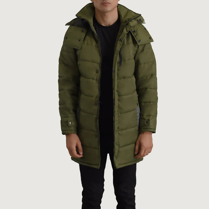 Moore Grön Hooded Parka för Herr
