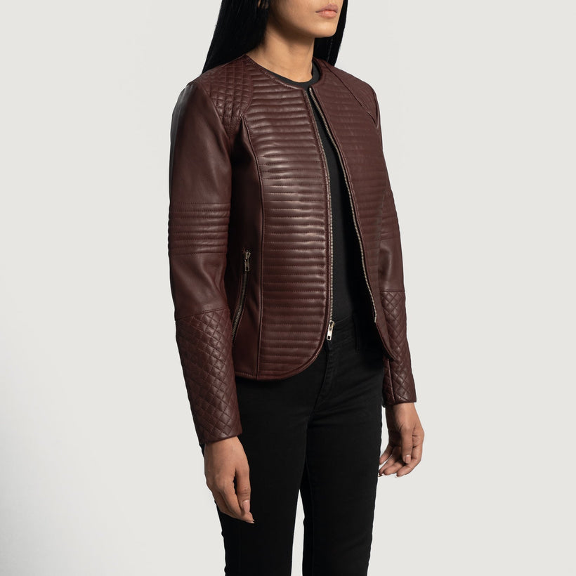 Nexi Quilted Läderjacka för Dam