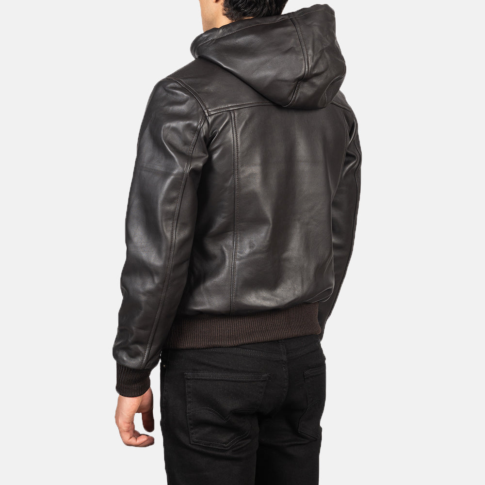 Nintenzo Bomberjacka i Läder för Herr – alternate product view 5